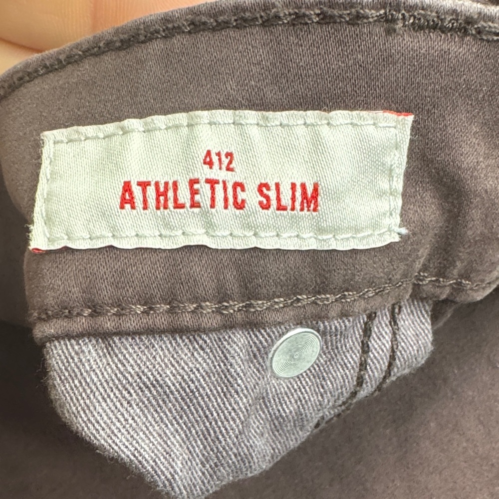 Lucky Brand 412 Athletic Slim Men's Brown Chinos - Picture 3 of 6